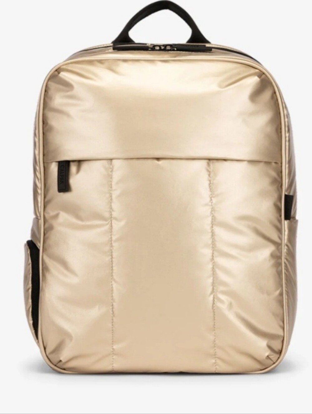 CALPAK Luka 15 inch Laptop Puffy Backpack in Gold OS